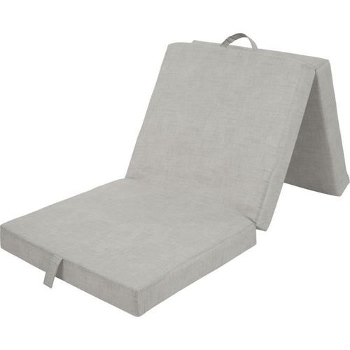 Chauffeuse Pliante Multi-positions - Samba - Mousse Et Tissu - Beige - 190 X 70 X 9 Cm