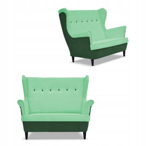 Canapé Scandinave à Oreilles Ari Duo — Vert Menthe