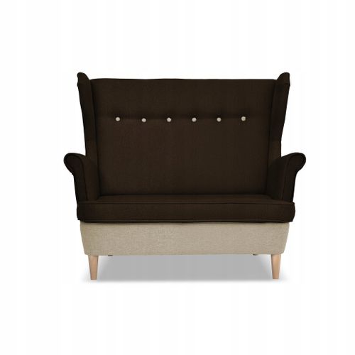 Canapé Scandinave à Oreilles Ari Duo (beige Et Brun)