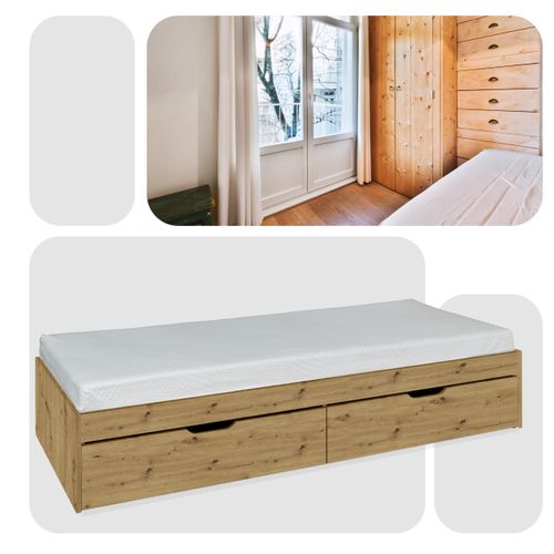 Lit Pour Enfant Et Adolescent 90 × 200 Cm Lili