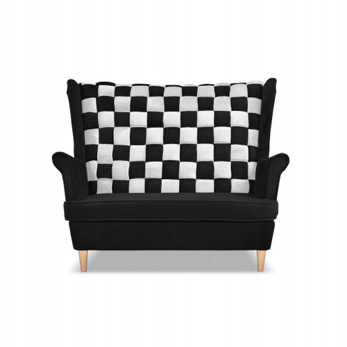 Canapé/divan à Oreilles Carol Duo — Design Scandinave, Noir Et Blanc