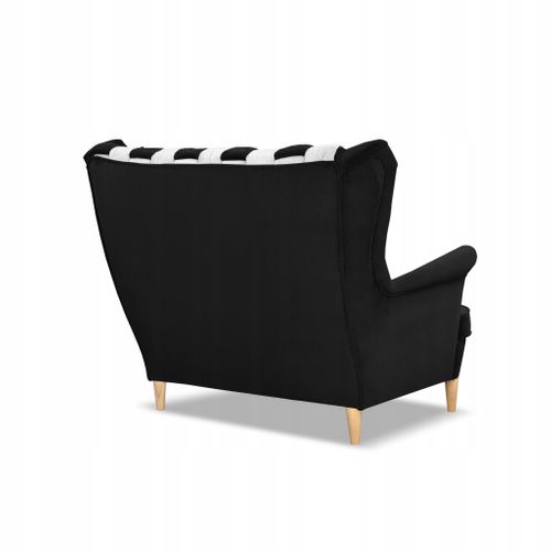 Canapé/divan à Oreilles Carol Duo — Design Scandinave, Noir Et Blanc