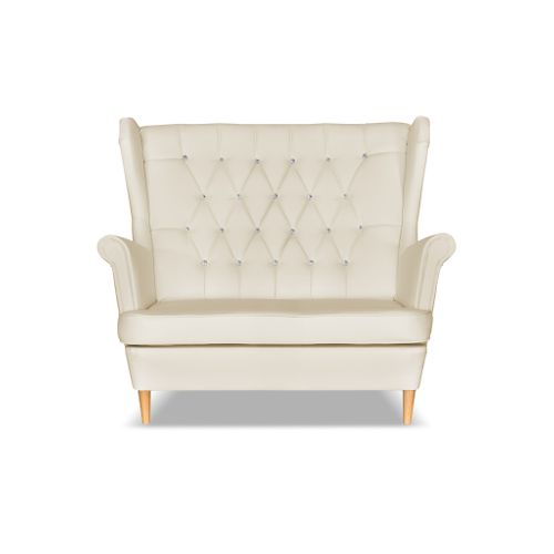 Canapé Gaja — Style Scandinave En Simili‑cuir Beige, Modèle (canapé à Oreilles)