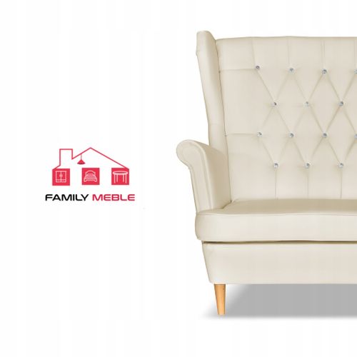 Canapé Gaja — Style Scandinave En Simili‑cuir Beige, Modèle (canapé à Oreilles)