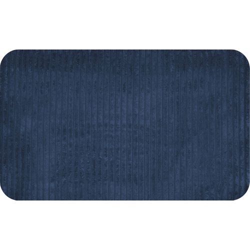 Fauteuil Rétro-vintage Style Prl Soler Anafi En Velours Côtelé Bleu Marine