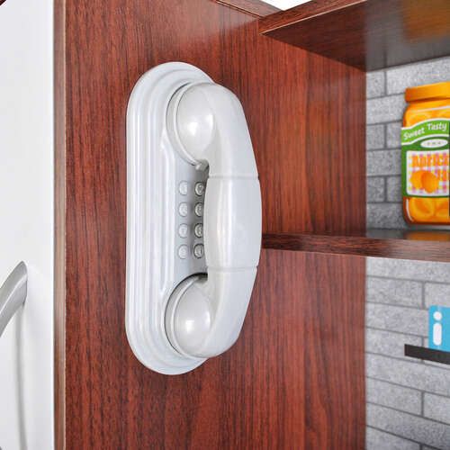 Cuisine Pour Enfant En Bois Xl + Sons + Lumière + Accessoires 80x80,5x24cm