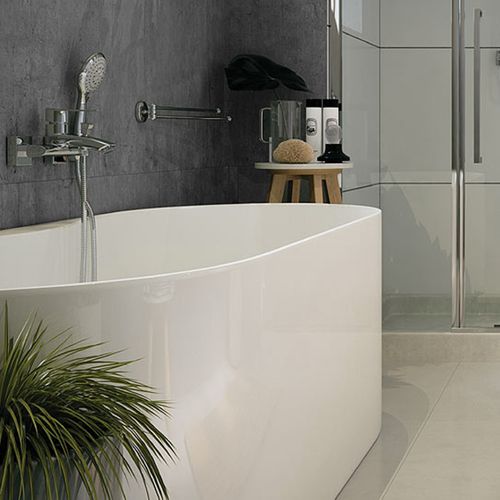 Robinet Mitigeur Mural De Baignoire + Douchette Veneto Chromé