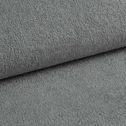 Canapé Panoramique En Tissu Gris Clair Ablia U 364/168/87 Cm - Avec Coffre Et Fonction Lit