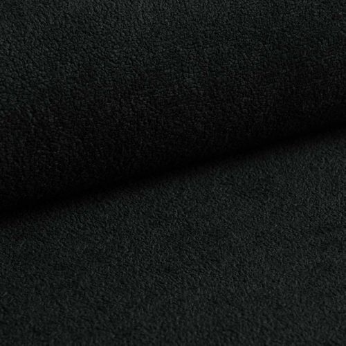 Canapé Panoramique En Tissu Noir Ablia U 364/168/87 Cm - Avec Coffre Et Fonction Lit