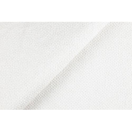 Canapé Panoramique En Tissu Blanc Peoni U 364/168/87 Cm - Avec Coffre Et Fonction Lit