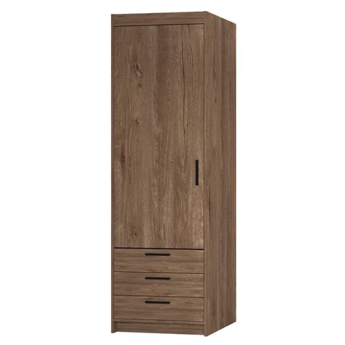 Armoire 1 Porte 3 Tiroirs Storicos Imitation Chêne Lefkas L.59,9 Cm - Design Moderne