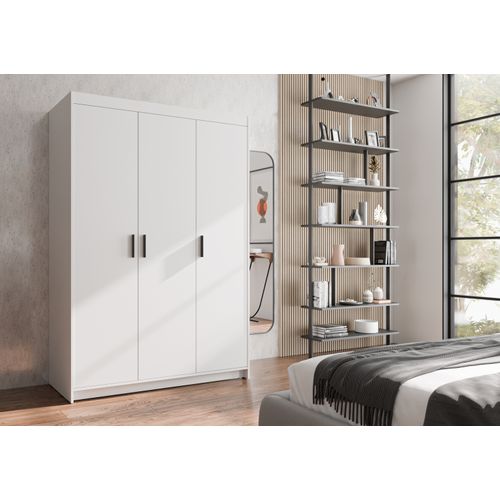 Armoire 3 Portes Storicos Blanc L.133 Cm - Design Moderne