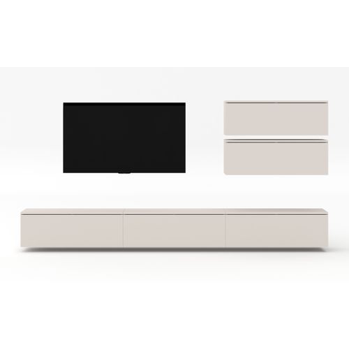 Ensemble De Meuble TV 5 Pièces Loriano V Beige Cachemire 300/102/32 - Push-to-open