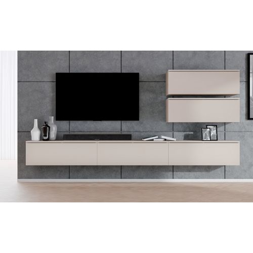 Ensemble De Meuble TV 5 Pièces Loriano V Beige Cachemire 300/102/32 - Push-to-open