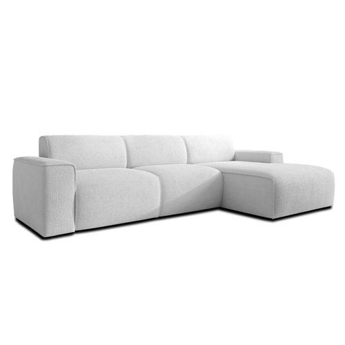 Canapé D'angle Droit En Tissu Didim 310/165/78 Cm - Argenté