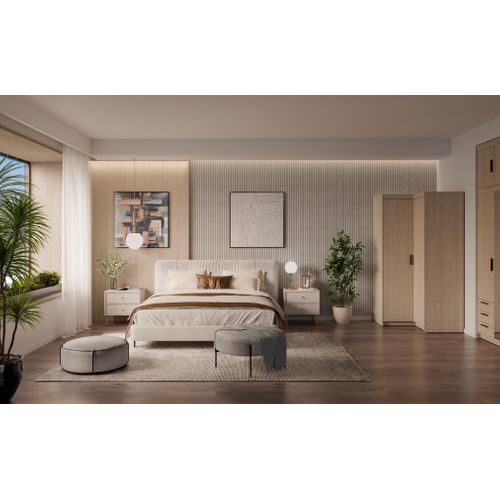 Armoire D’angle 2 Portes Storicos Chêne Huilé L.97,8 Cm – Design Moderne