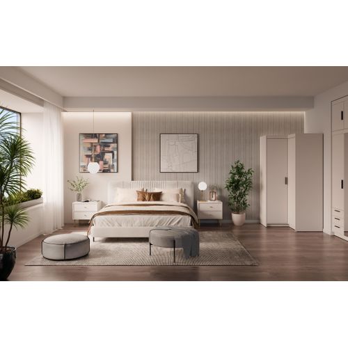 Armoire D’angle 2 Portes Storicos Beige L.97,8 Cm – Design Moderne