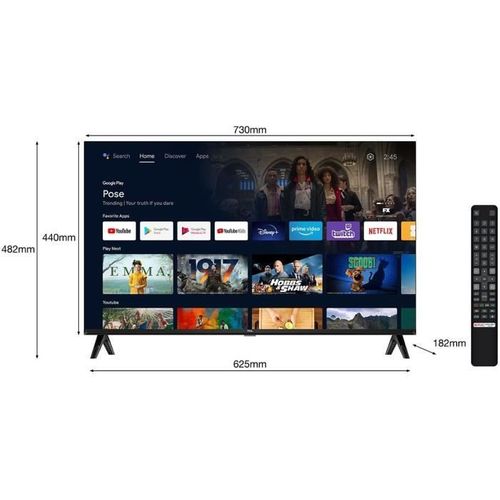 32fhd7900 - Téléviseur LED 32" (81 Cm) - Full HD - Hdr10 - TV Connecté Android - 2xHDMI 1.4 - Wifi