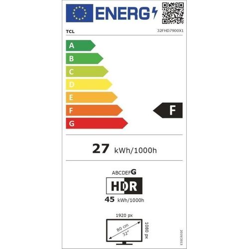 32fhd7900 - Téléviseur LED 32" (81 Cm) - Full HD - Hdr10 - TV Connecté Android - 2xHDMI 1.4 - Wifi