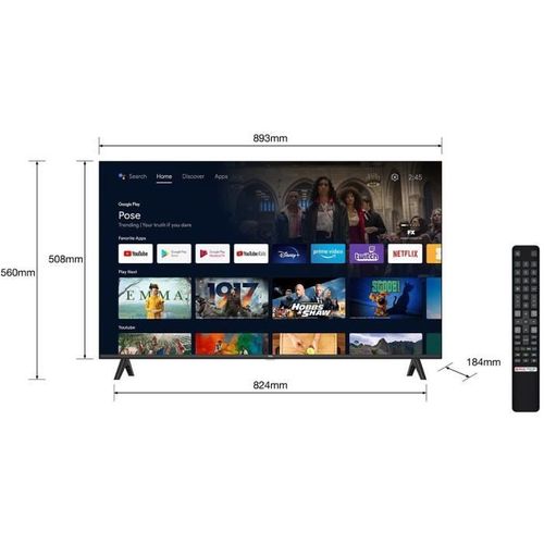 40fhd7900 - Téléviseur LED 40" (102 Cm) - Full HD - Hdr10 - TV Connecté Android - 2xhdmi 1.4 - Wifi