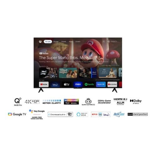 Téléviseur Qled  65" (165 Cm) 4k Uhd Smart TV - 65t7b