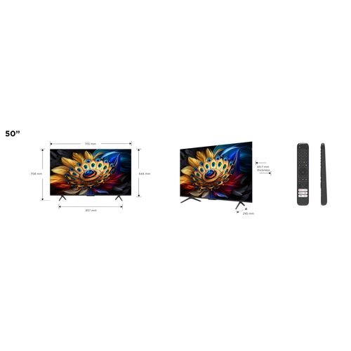 Téléviseur 4k Qled 50'' 126 Cm Tcl 50c655