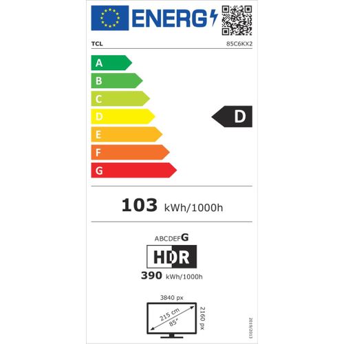 Téléviseur Led 85" (215cm) 4k UHD Smart TV - 85c6k