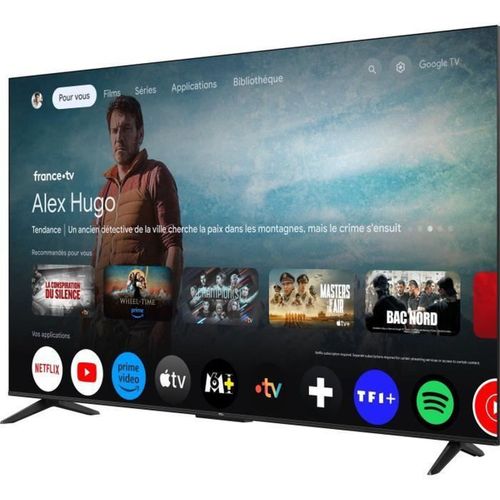 Téléviseur QLED 65" (165 Cm) - 4k Uhd 3840x2160 - Hdr10+ - Android TV - 3xhdmi 2.1 - Wifi - 65t69c
