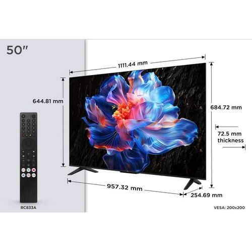 50p6k - TV LED 50 (126 Cm) - 4k Uhd 3840x2160 - Hdr10+ - Google TV  - 3xhdmi 2.1 - Wifi