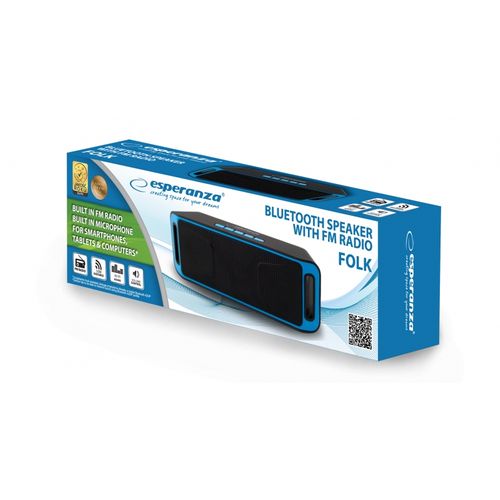 Enceinte Bluetooth Ep126kb 6 W Stéréo Noir, Bleu