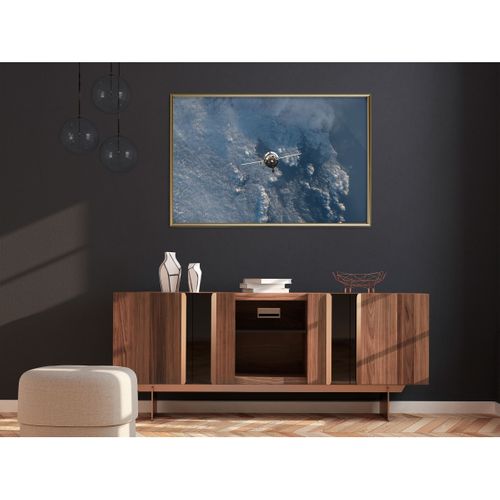 Affiche Murale Encadrée "farewell" 90 X 60 Cm Doré