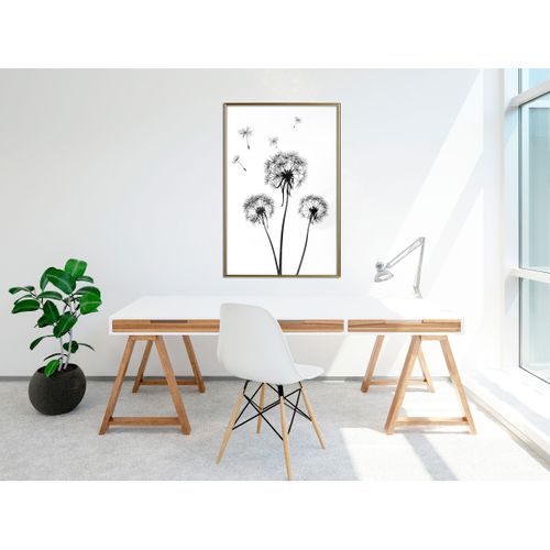 Affiche Murale Encadrée "end Of Summer" 40 X 60 Cm Doré