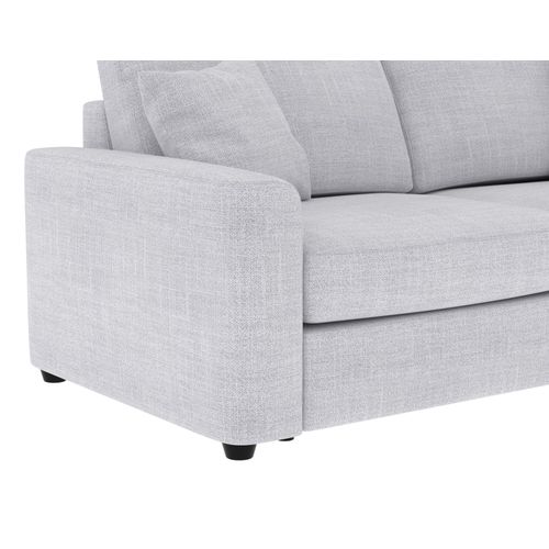 Canapé convertible 3 places pack standard NICARAGUA tissu Bergamo gris clair