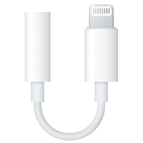 Mmx62 - Adaptateur D'origine Lightning Vers Jack 3.5mm - Blanc (en Vrac)