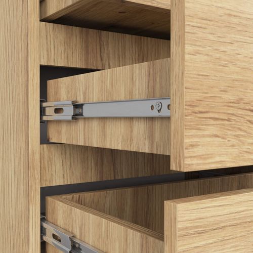 Akord Commode 3 Tiroirs Chêne Artisan 60x35x57