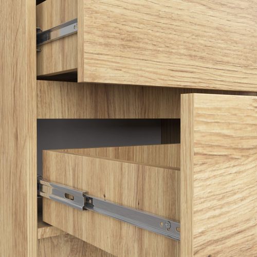 Akord Dressoir 5 Tiroirs Chêne Artisan 60x40x121