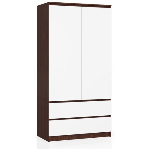 Akord Armoire Wengé/blanc 90x51x180
