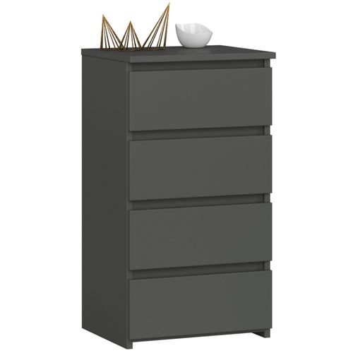 Akord Dressoir Bas Graphite Brillant 40x35x74