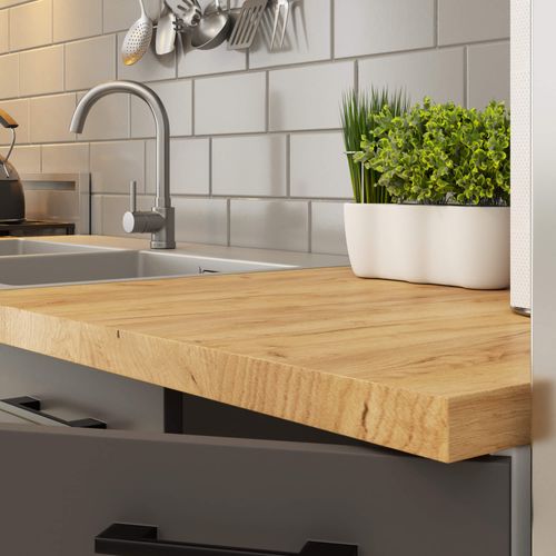 Plan De Travail Pour La Cuisine Basse S60 Oliwia Chêne Craft 60 Cm 60x60x3,2 Cm