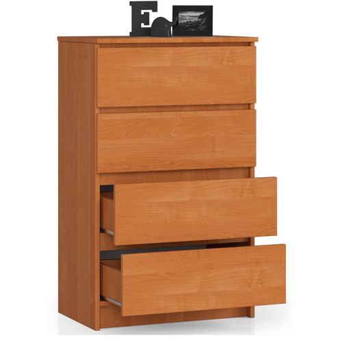 Commode K60 Aulne 60 Cm 4 Tiroirs Façade Aulne 60x40x99 Cm