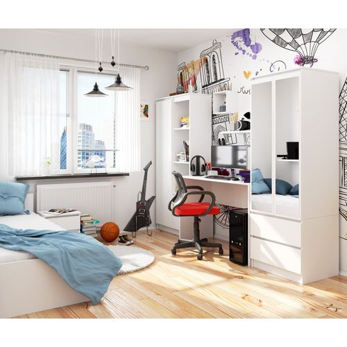 Bureau D'ordinateur B17 Blanc 120 Cm Couleur Blanc 120x50x79 Cm