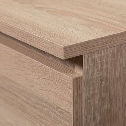Ensemble D'angle Bureau B17 Avec Commode Chêne Sonoma 120 Cm 1 Porte 1 Tiroir Façade Chêne Sonoma