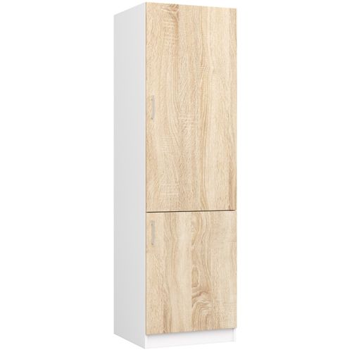 Akord Armoire De Rangement Lima Blanc/chêne Sonoma 60x55x205