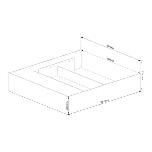 Lit Avec Rangement Blanc 200x180