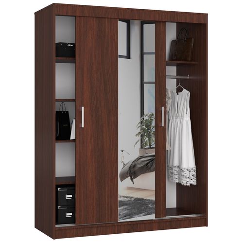Akord Armoire Coulissante Wengé 150x60x200