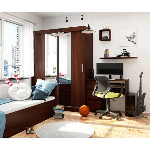 Akord Armoire Coulissante Wengé 150x60x200