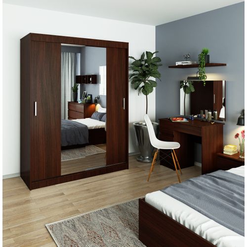 Akord Armoire Coulissante Wengé 150x60x200