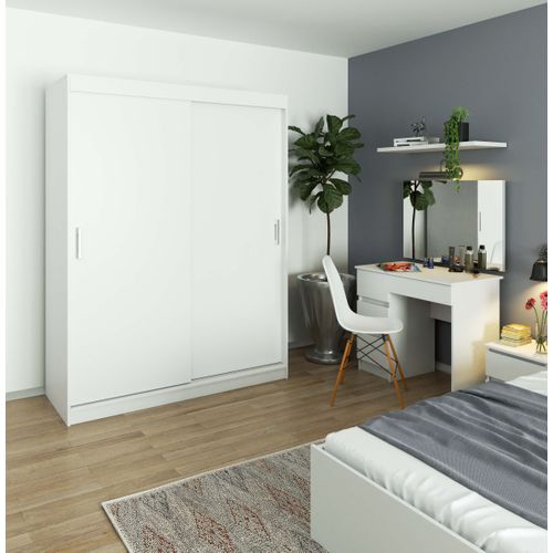 Akord Armoire Coulissante Mono Blanc 150x60x200