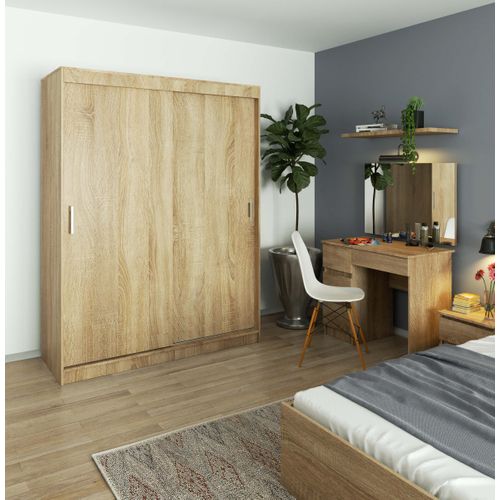 Akord Armoire Coulissante Mono Chêne Sonoma 150x60x200