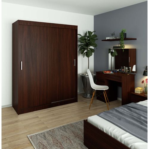 Akord Armoire Coulissante Mono Wengé 150x60x200
